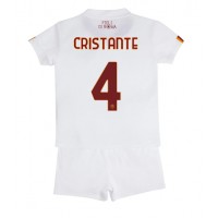 Dres AS Roma Bryan Cristante #4 Gostujuci za djecu 2022-23 Kratak Rukav (+ kratke hlače)
